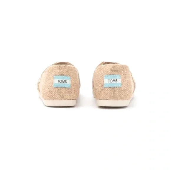 TOMS Shoes Women’s Alpargata Natural Burlap Jute  Slip On Sandals Size 9 NWT - Picture 4 of 8
